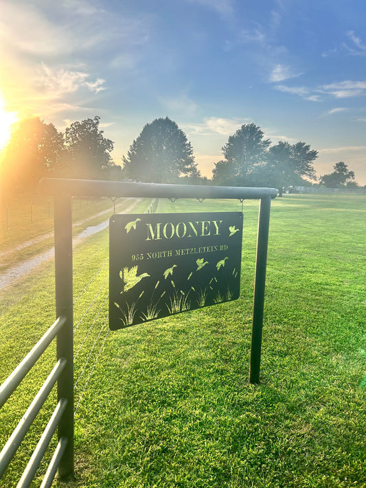 Custom Entryway Address Sign